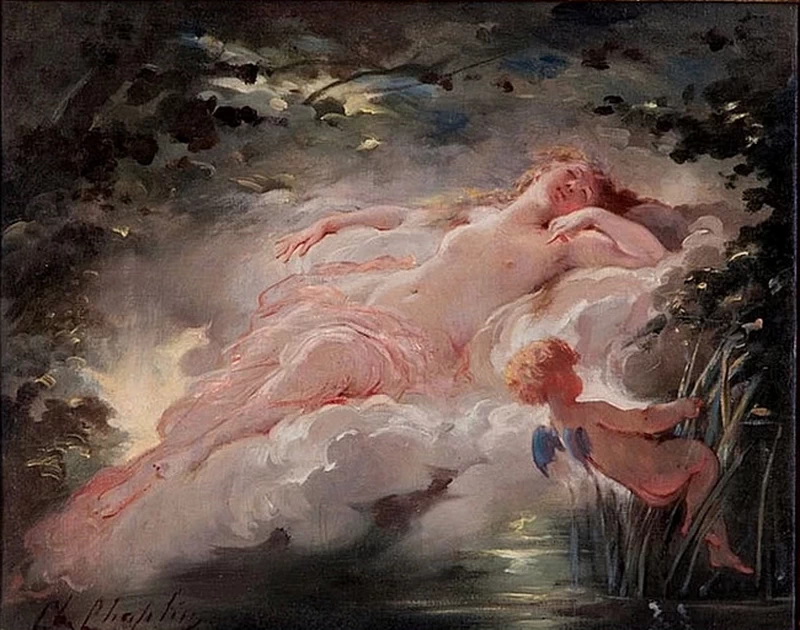 Charles Joshua Chaplin - Venere e Cupido